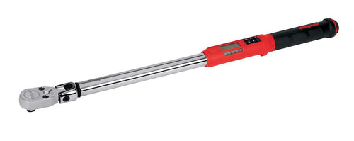 Snap-on ATECH3F250RB | TechAngle Flex-Head Electronic Torque Wrench | 1/2 in Drive, 12.5–250 ft-lb, Red