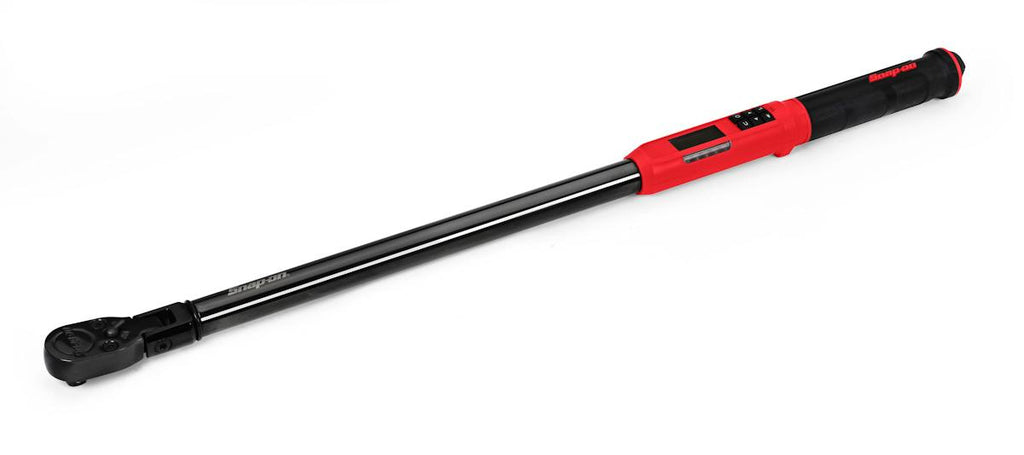 Snap-on ATECH3F300VR | TechAngle Flex-Head Electronic Torque Wrench | 1/2 in Drive, 15–300 ft-lb, Red/Black