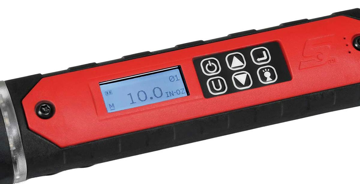 Snap-on ATECHMS80M | TechAngle 1/4 in Square Electronic Torque Driver | 4-80 in-lb, 1/4 in Square
