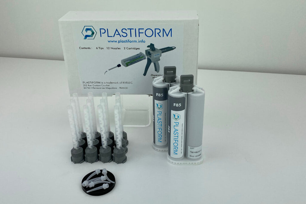 Plastiform CA-F85-2 | F85 Rigid Fluid Replication Compound | 2 x 50 ml Cartridges, 85 Shore A - generaltechuae
