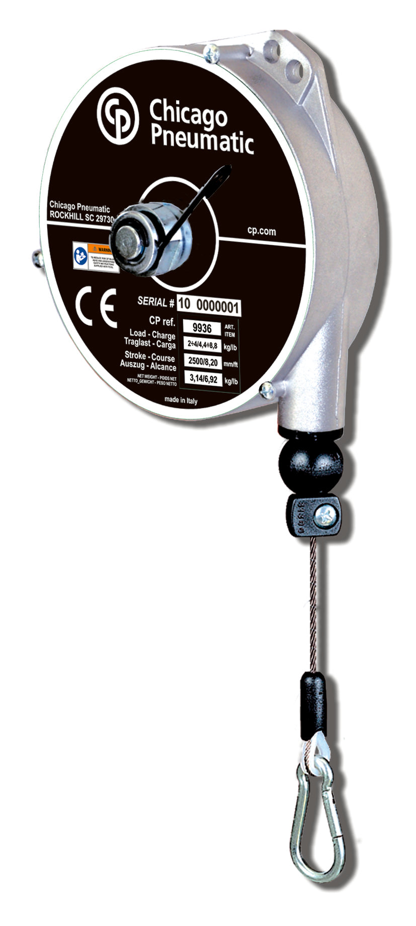 Desoutter CP9939 BALANCER 8.0-10.0KG 17.6-22.0LB | Spring Retractor Balancer | 8-10 kg, 2500 mm stroke