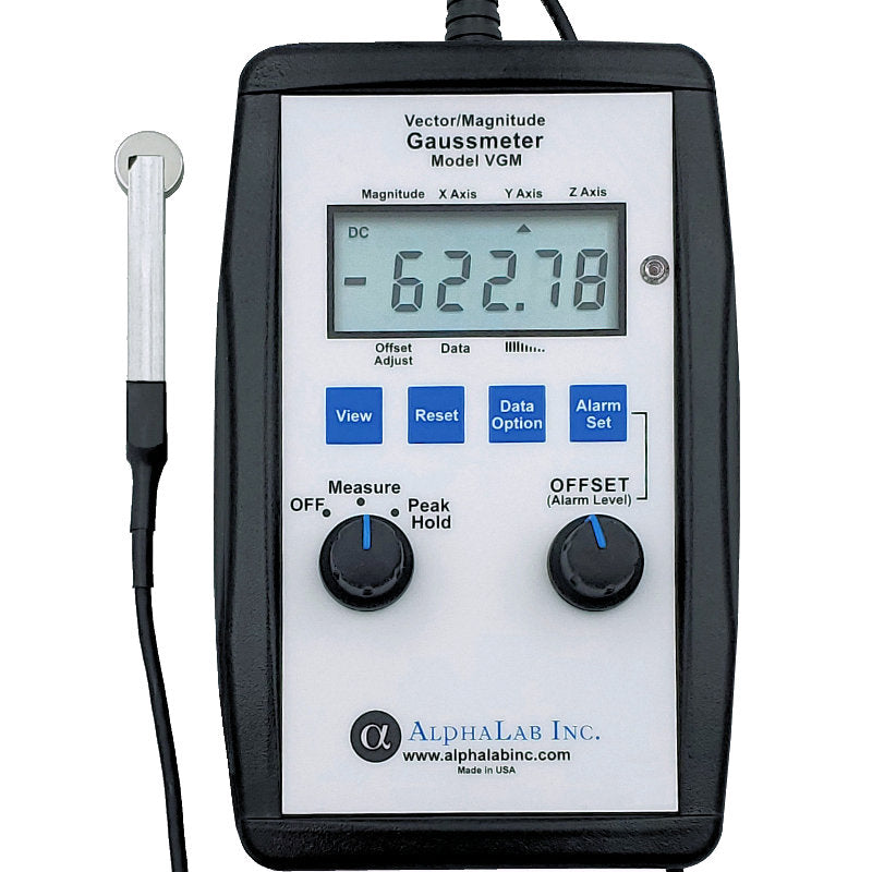 AlphaLab VGM | Vector/Magnitude Gaussmeter | 3-Axis, ±799.99 G - generaltechuae