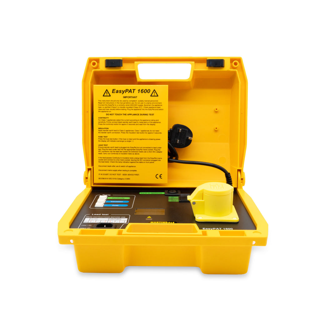 Martindale MAREPAT1600 | EPAT1600 EasyPAT Dual Voltage Manual PAT Tester | 25A/8A/200mA bond - generaltechuae