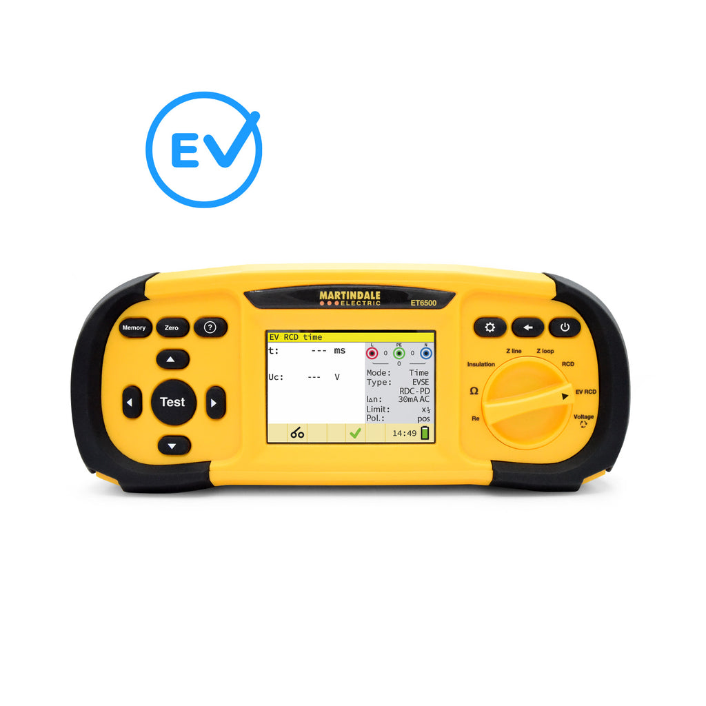 Martindale MARET6500 | ET6500 Advanced Multifunction Tester | EV Adaptor, Memory, Earth Testing - generaltechuae