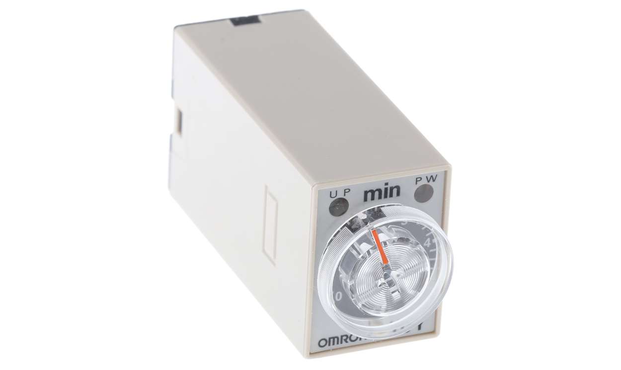 Omron H3Y-4 DC24 5M, H3Y-4 Series DIN Rail, Surface Mount Timer Relay, 24V dc, 4-Contact, 0.2 → 5min, 1-Function, 4PDT - generaltechuae