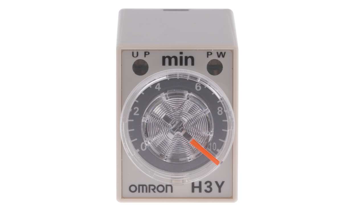 Omron H3Y-4 AC24 10M, H3Y-4 Series DIN Rail, Surface Mount Timer Relay, 24V ac, 4-Contact, 0.5 → 10min, 1-Function, 4PDT - generaltechuae