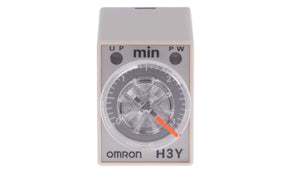 Omron H3Y-4 AC200-230 3M, H3Y-4 Series DIN Rail, Surface Mount Timer Relay, 200 → 230V ac, 4-Contact, 0.1 → 3min, 1-Function, - generaltechuae