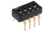 Omron A6D-4100, 4 Way Through Hole DIP Switch 4PST