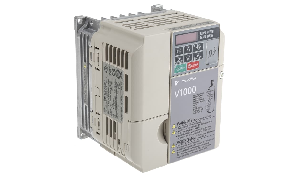 Omron VZA40P4BAA, Inverter Drive, 0.75 kW, 3 Phase, 400 V ac, 2.1 A, V1000 Series - generaltechuae