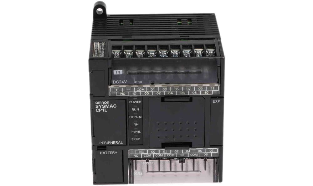 Omron CP1L-L20DR-D, CP1L Series PLC CPU for Use with SYSMAC CP1L Series, Relay Output, 12 (DC)-Input, PNP/NPN Input