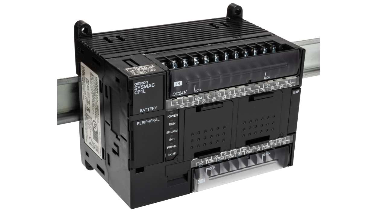 Omron CP1L-M30DT1-D, CP1L Series PLC CPU for Use with SYSMAC CP1L Series, Transistor Output, 18 (DC)-Input, DC Input