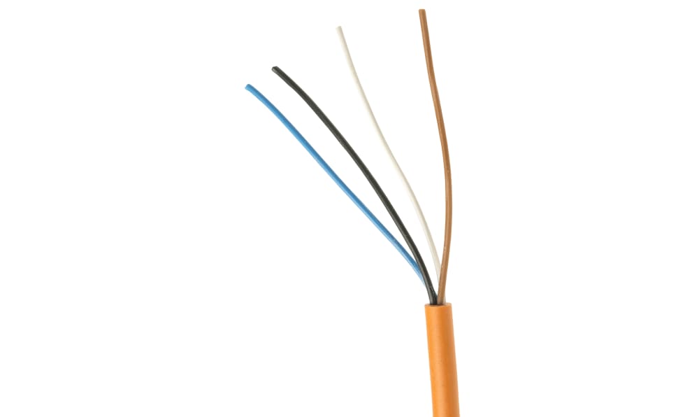 ifm EVT001, Female 4 way M12 to Unterminated Sensor Actuator Cable, 5m