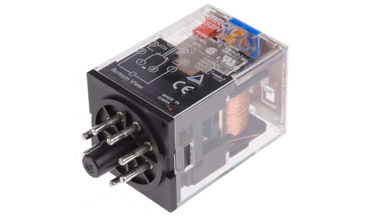 Omron MKS2PI 12VDC, Plug In Power Relay, 12V dc Coil, 10A Switching Current, DPDT - generaltechuae