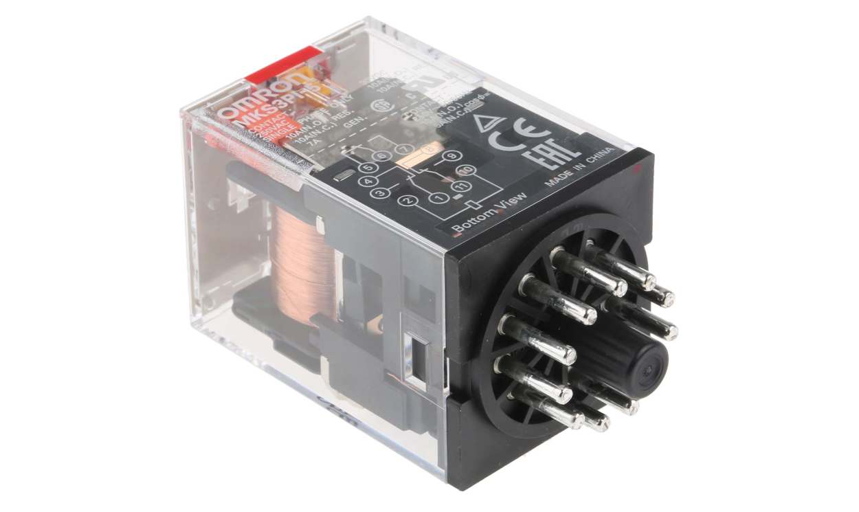 Omron MKS3PI-5 110VAC, PCB Mount Power Relay, 110V ac Coil, 10A Switching Current, 3PDT - generaltechuae