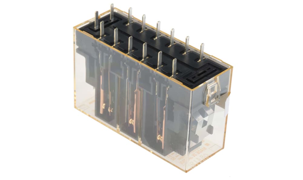 Omron G7S-3A3B-E DC24, PCB Mount Force Guided Relay, 24V dc Coil Voltage, 6 Pole, 3PST-NO/3PST-NC