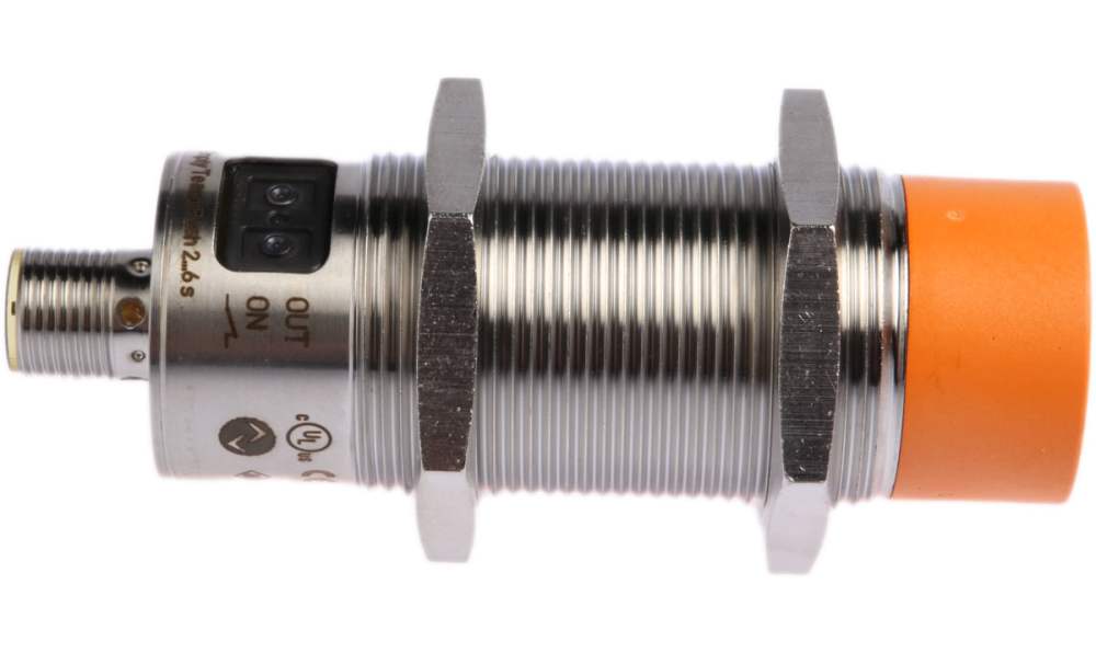 ifm KI5087, Capacitive Threaded Barrel Proximity Sensor, M30, 15 mm Detection, PNP NO/NC, 10 → 36 V dc