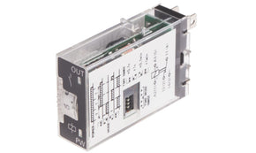 Omron H3RN-1-B 12VDC, H3RN Series Panel Mount Timer Relay, 12V dc, 2-Contact, 0.1 s → 10min, SPDT - generaltechuae