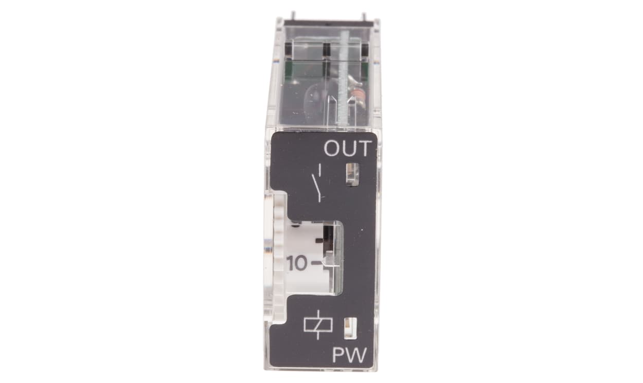 Omron H3RN-2-B 12VDC, H3RN Series Panel Mount Timer Relay, 12V dc, 2-Contact, 0.1 s → 10min, DPST - generaltechuae