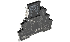 Omron G3RV-SR500-A AC/DC24, G3RV-SR Series Solid State Interface Relay, 24 V ac/dc Control, 2 A Load, DIN Rail Mount