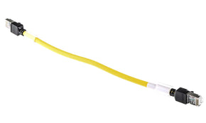 Omron XS6W-6LSZH8SS30CM-Y, XS6, 300mm Cat6a, Yellow RJ45 to Male RJ45 Male, FTP, STP Shielded, Terminated LSZH Sheath