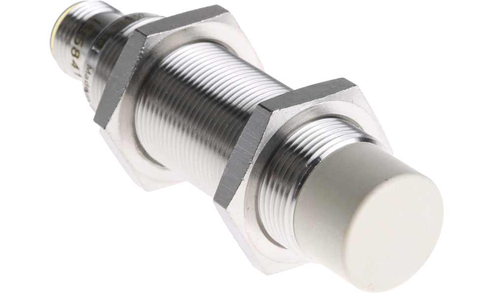 ifm IG5841, Inductive Threaded Barrel Proximity Sensor, M18, 12 mm Detection, PNP NO, 10 → 36 V dc