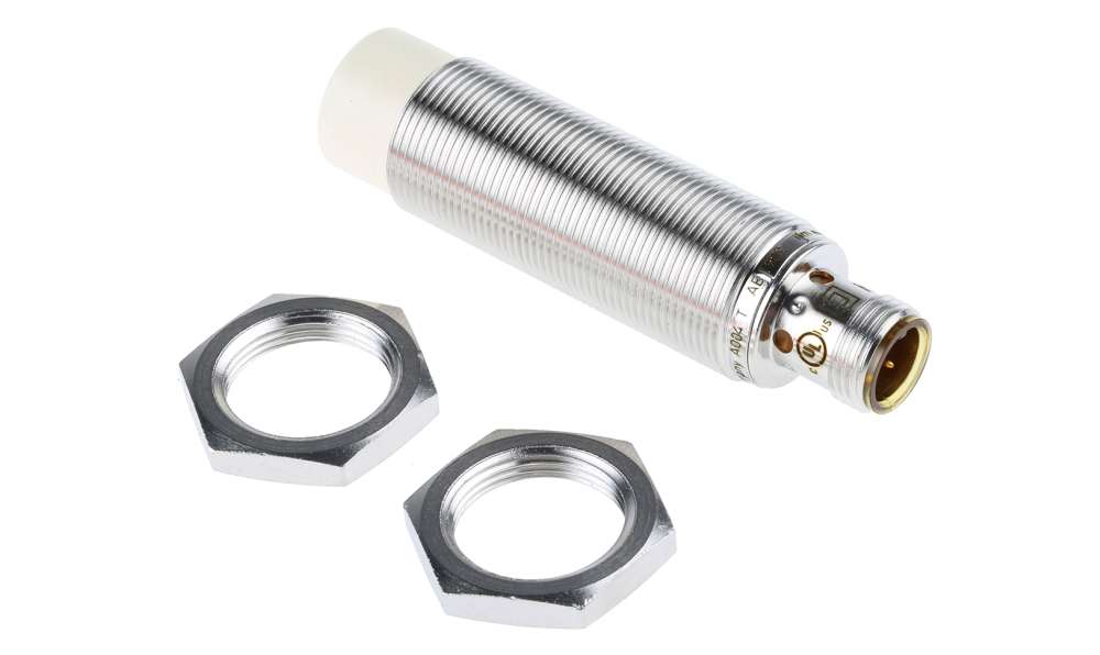 ifm IG5841, Inductive Threaded Barrel Proximity Sensor, M18, 12 mm Detection, PNP NO, 10 → 36 V dc