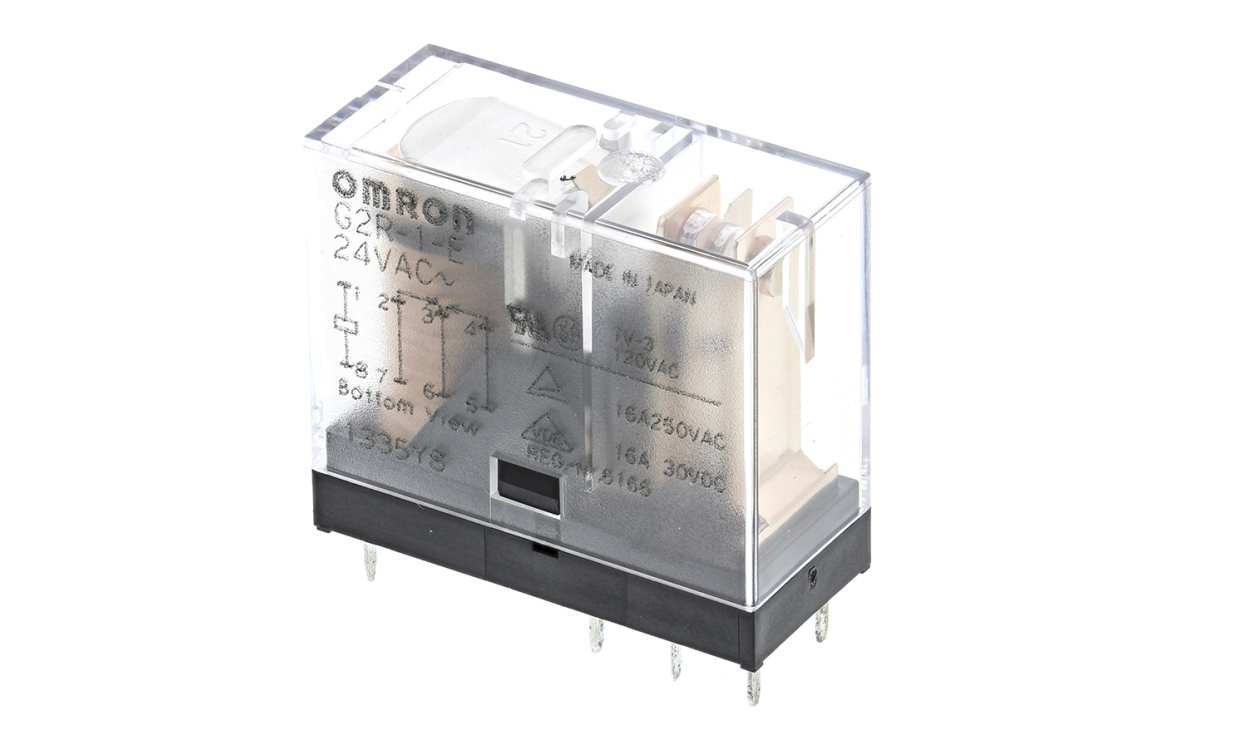 Omron G2R-1-E AC24, PCB Mount Power Relay, 24V ac Coil, 16A Switching Current, SPDT - generaltechuae
