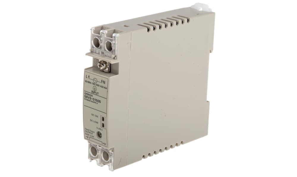Omron S8VS-01505, Switching Power Supply, , 5V dc, 2A, 15W, 1 Output, 100 → 240V ac Input Voltage