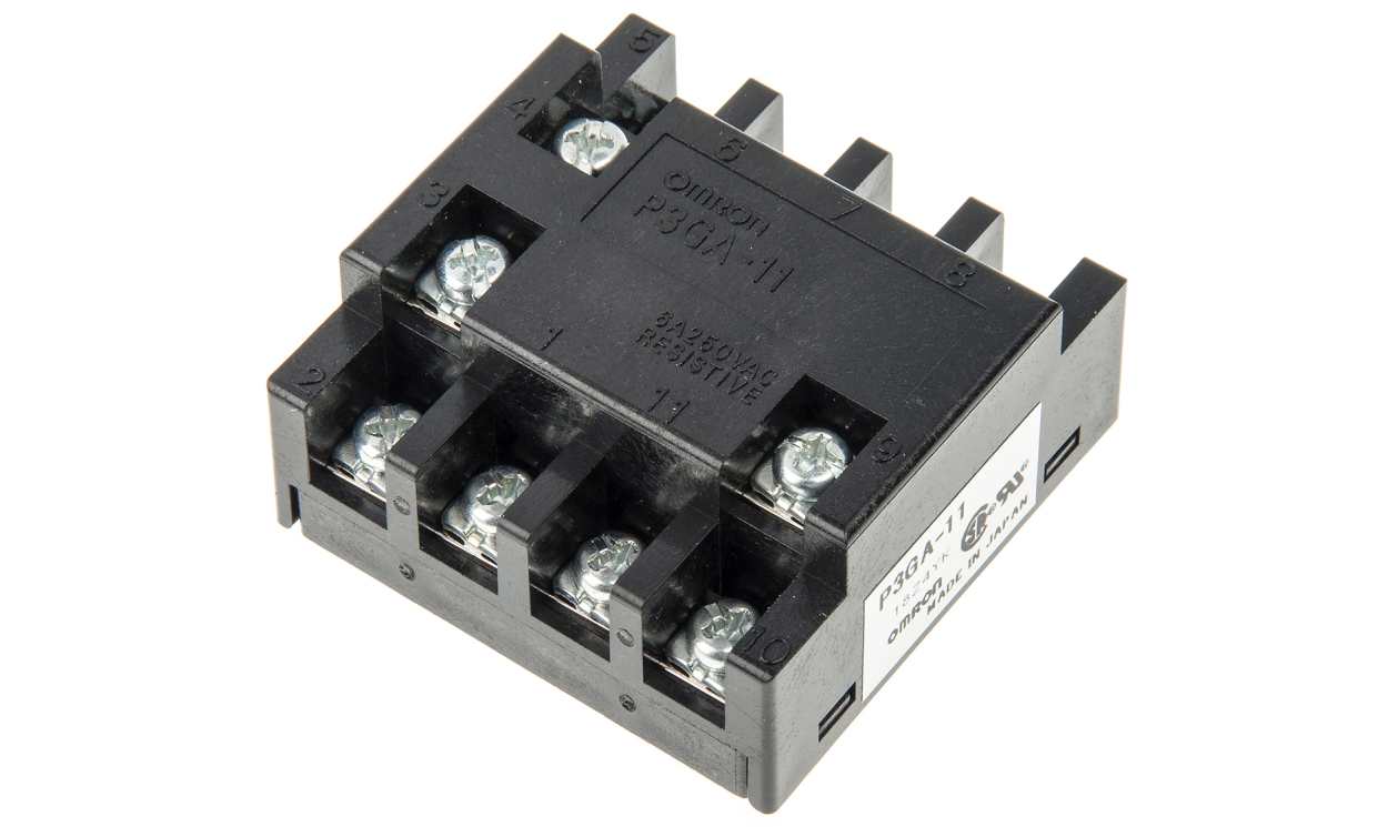 Omron P3GA-11, Socket For Use With H3CR-A Series, H3CR-F Series, H3CR-H Series