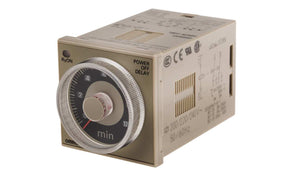 Omron H3CR-H8L 200-240VAC M, H3CR Series DIN Rail, Panel Mount Timer Relay, 200 → 240V ac, 2-Contact, 0.05 → 12min, 1-Function,