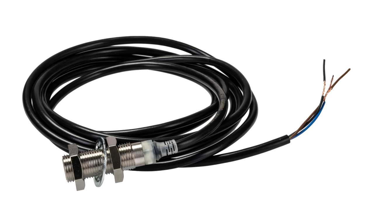 Omron E2E-X4B1T12 2M, Inductive Threaded Barrel Proximity Sensor, M12, 4 mm Detection, PNP NO, 10 → 30 V dc - generaltechuae