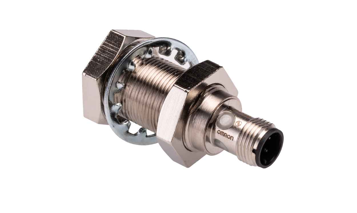 Omron E2E-X12B1T18-M1, Inductive Threaded Barrel Proximity Sensor, M18, 12 mm Detection, PNP NO, 10 → 30 V dc - generaltechuae