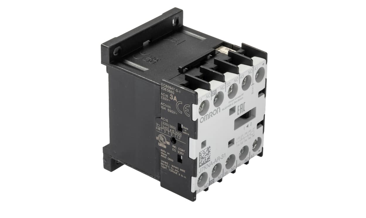 Omron J7KNA-AR-31 230, J7KNA-AR Contactor, 230 V ac Coil, 4-Pole, 10 A, 3NO + 1NC - generaltechuae