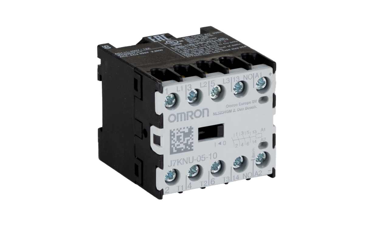 Omron J7KNU-05-10 24, J7KNU Series J7KNU Contactor, 24 V Coil, 3-Pole, 5 A, 2.2 kW, 3NO - generaltechuae
