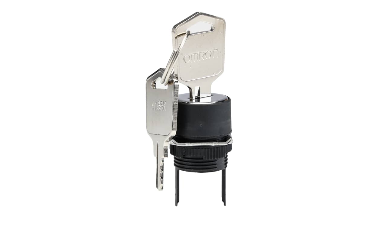 Omron A165K-T2ML, A165K 2-position Key Switch Head