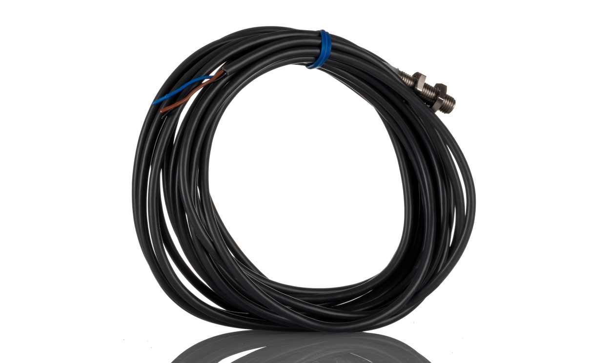 Omron E2A-S08KS02-WP-B1 5M, Inductive Threaded Barrel Proximity Sensor, M8, 2 mm Detection, PNP NO, 12 → 24 V dc - generaltechuae