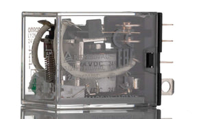 Omron LY2N-D2 24VDC, Plug In Non-Latching Relay, 24V dc Coil, 10A Switching Current, DPDT