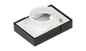 Omron A165L-JB, Black Rectangular Push Button Lens for Use with A16