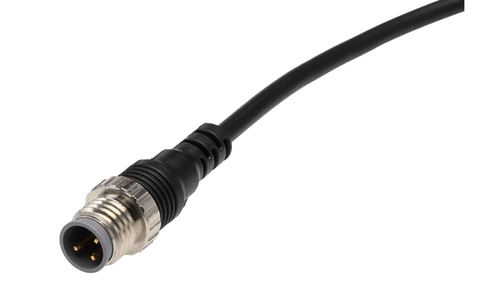 Omron E2E-S05S12-CJ-B1 0.3M, Inductive Threaded Barrel Proximity Sensor, M5, 1.2 mm Detection, PNP NO, 10 → 30 V dc