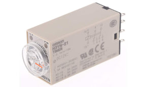 Omron H3YN-21 DC12, H3YN Series DIN Rail, Panel Mount Timer Relay, 12V dc, 2-Contact, 0.1 min → 10h