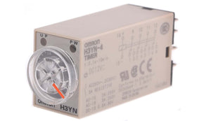 Omron H3YN-4 DC12, H3YN Series DIN Rail, Panel Mount Timer Relay, 12V dc, 4-Contact, 0.1 s → 10min - generaltechuae
