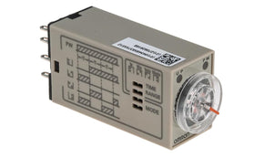 Omron H3YN-4 DC24, H3YN Series DIN Rail, Panel Mount Timer Relay, 24V dc, 4-Contact, 0.1 s → 10min, 4PST