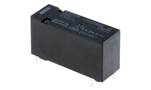 Omron G6RN-1 5DC, PCB Mount Power Relay, 5V dc Coil, 8A Switching Current, SPDT