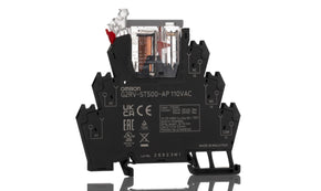 Omron G2RV-ST500-AP 110VAC, G2RV-ST Series Electromechanical Interface Relay, DIN Rail Mount, 110V ac Coil, SPDT, 1-Pole, 50mA Load