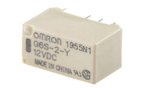 Omron G6S-2-Y DC12, PCB Mount Signal Relay, 12V dc Coil, 2A Switching Current, DPDT
