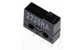 Omron D2MQ-1, Plunger Micro Switch, Through Hole Terminal, 500 mA @ 30 V dc, SPDT, IP40