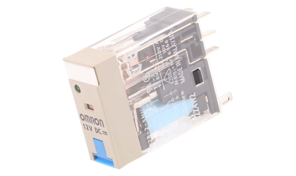 Omron G2R-2-SNI 12VDC (S), Plug In Power Relay, 12V dc Coil, 5A Switching Current, DPDT