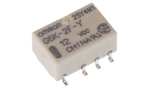 Omron G6K-2F-Y DC12, Surface Mount Signal Relay, 12V dc Coil, 1A Switching Current, DPDT