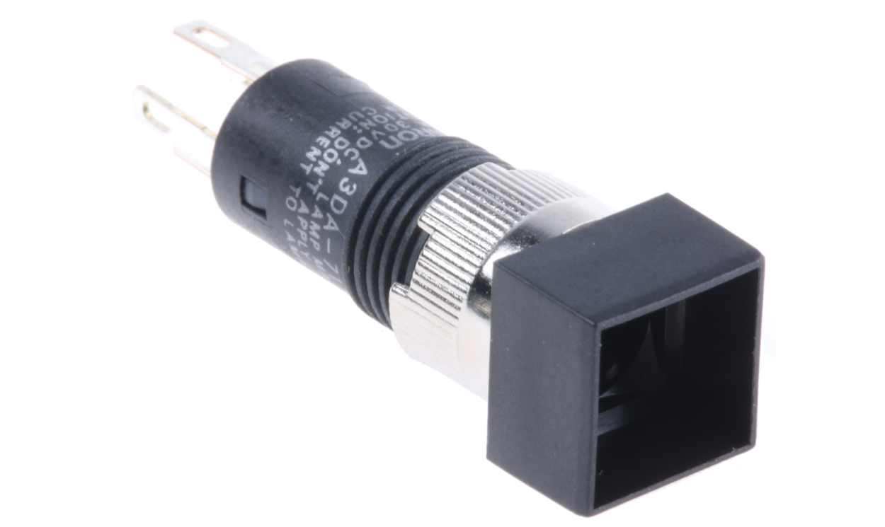 Omron A3DA-7111, Illuminated Push Button Switch, Momentary, Panel Mount, 8mm Cutout, SPST