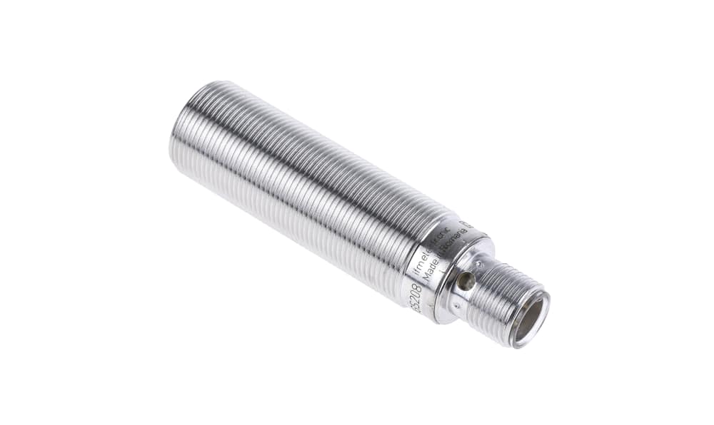 ifm IGS208, Inductive Threaded Barrel Proximity Sensor, M18, 8 mm Detection, PNP/NPN NO, 10 → 30 V dc